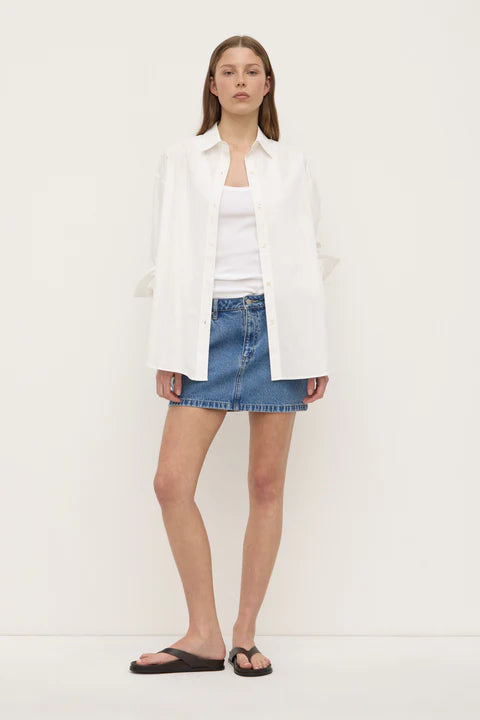 Assembly Label - Callista Denim Mini Skirt - Dark Stone