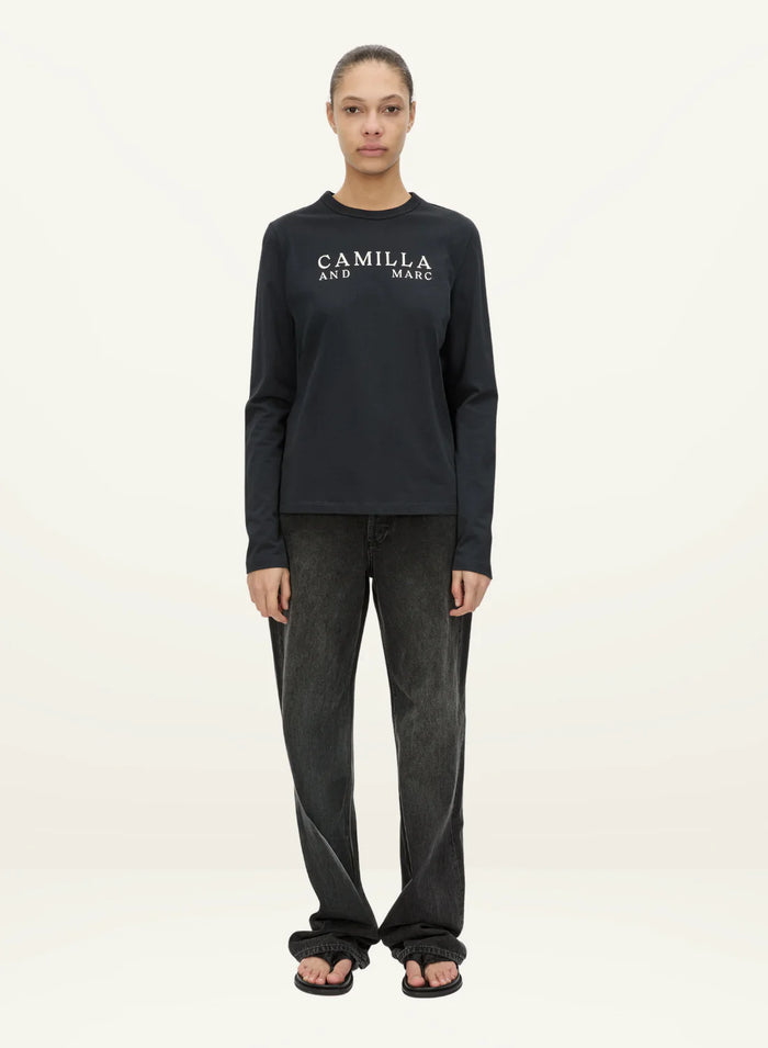Camilla and Marc - Era Long Sleeve Graphic Tee - Navy