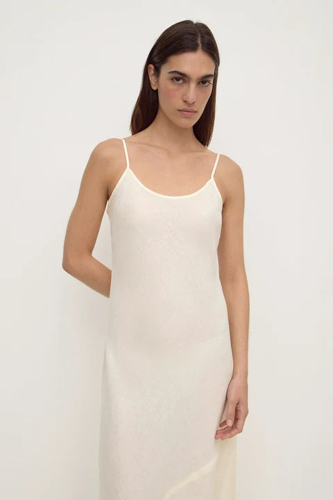 Assembly - Colette Linen SLip Dress - Vanilla