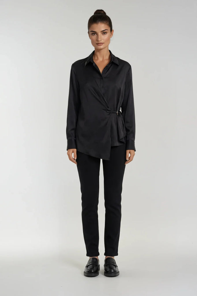 Viktoria & Woods - Hercules Wrap Shirt - Black