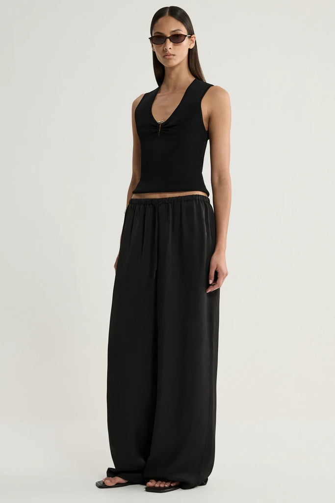 Elka - Lindsay Knit Top - Black
