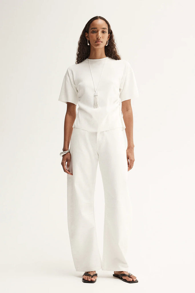 Elka - Marley Knit Top - White