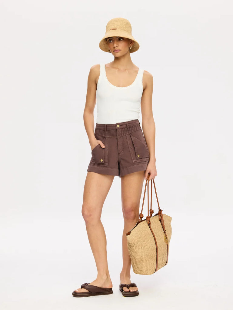 Kivari - Celene Denim Short - Chocolate