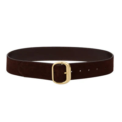 Sancia - The Salerno Belt - Espresso Suede