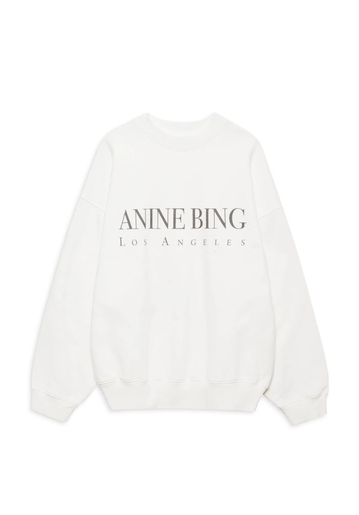 ANINE BING-JACI SWEATSHIRT LOS ANGELES - IVORY
