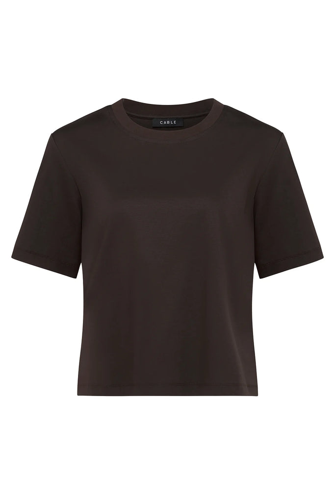 Cable - Pima Boxy Tee - Espresso