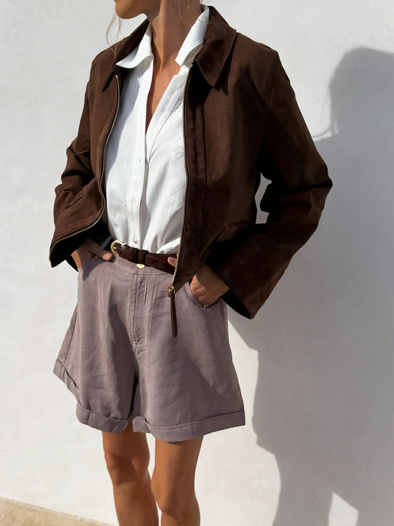 Sancia  - The Adela Belt - Espresso Suede