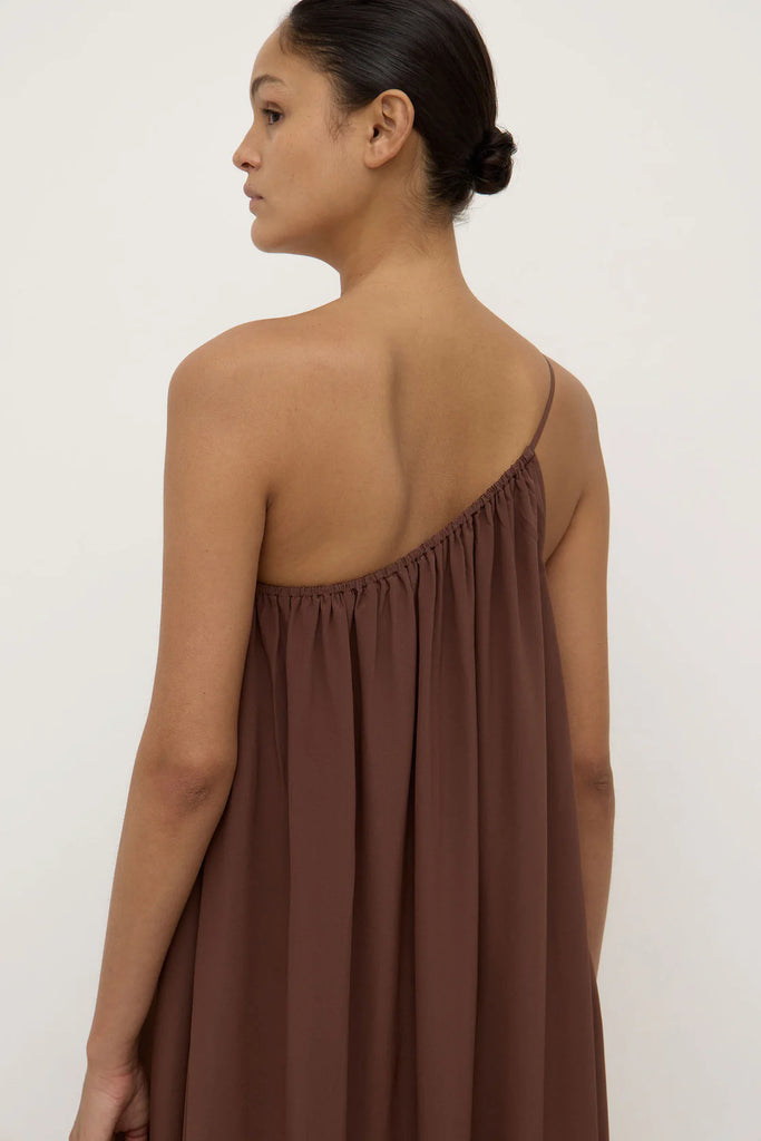 Assembly - Mila Asymmetrical Maxi Dress Espresso