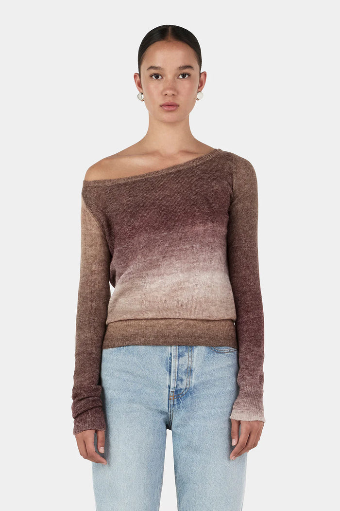 Hansen & Gretel  - Emmy Knit Top - Mocha Marle