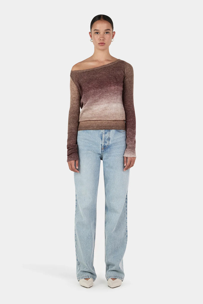 Hansen & Gretel  - Emmy Knit Top - Mocha Marle