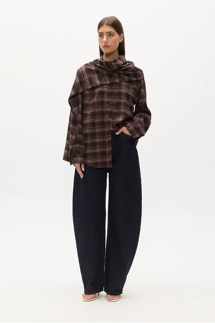 Bayse - VAUGHN CAPE SHIRT - PLAID