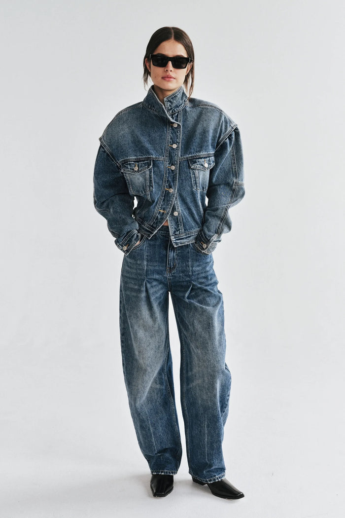 Bayse - Loren Denim Jacket - Ash Tide