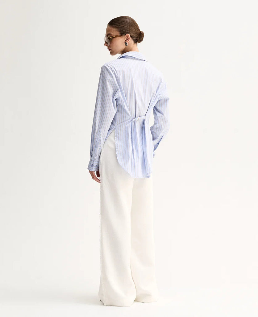 Elka - Kallie Stripe Shirt -  Blue Stripe