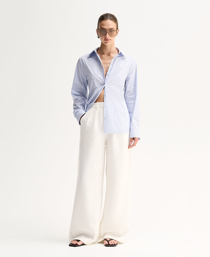 Elka - Kallie Stripe Shirt -  Blue Stripe