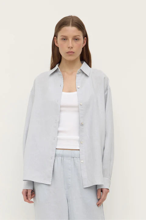 Assembly Label - Everyday Linen LS Shirt - Cloud