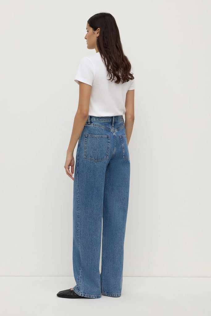 Assembly - High Rise Straight Jean - Classic Blue