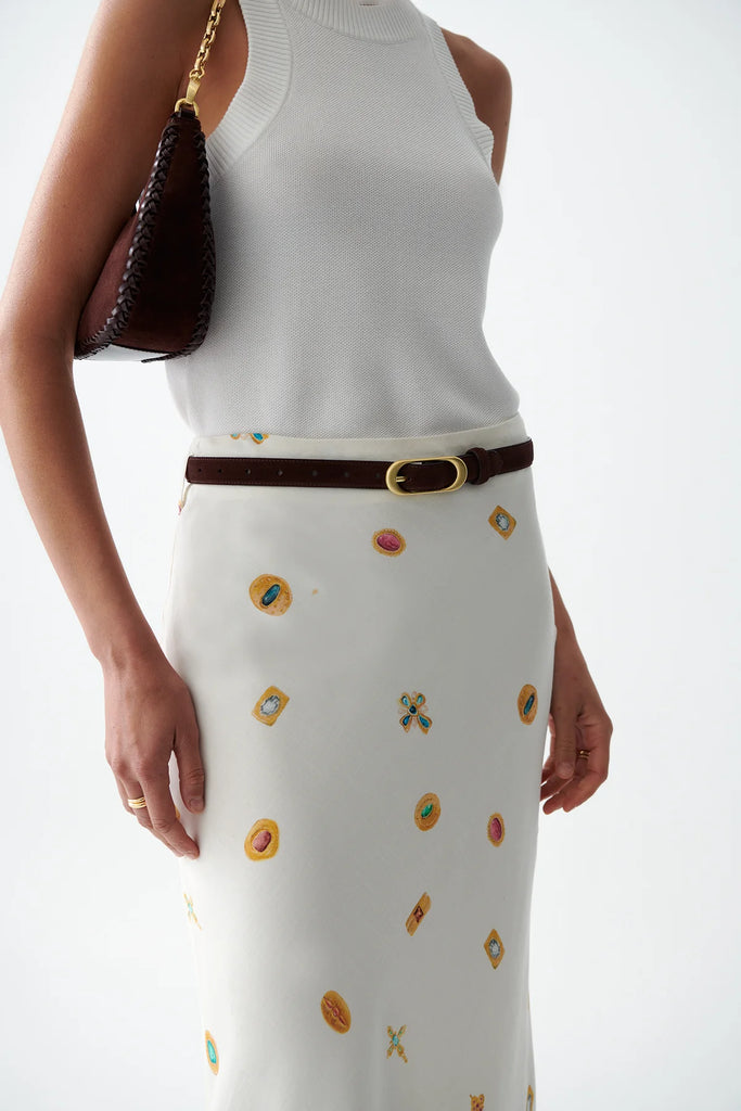 Sancia - The Mira Belt - Espresso Suede