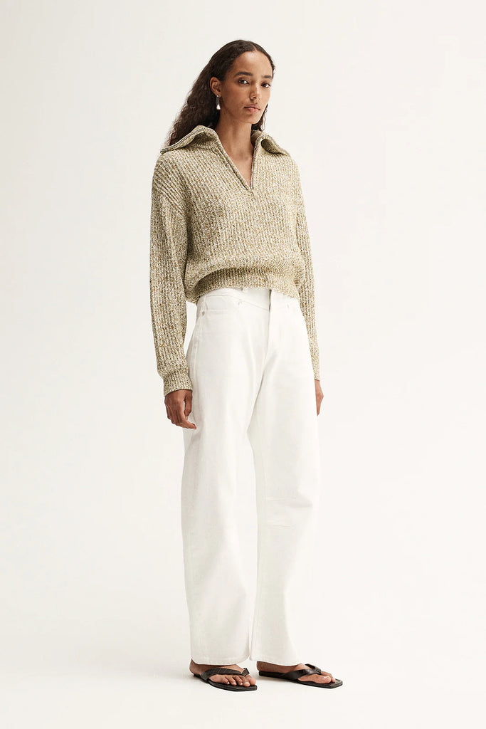 Elka - Harrie Knit Jumper - Moss Marle