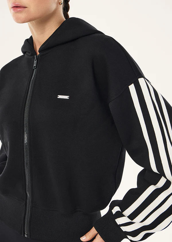 P.E Nation - Flip Side Zip Thru Hoodie - Black