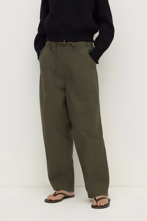 Assembly - Gigi Cotton Utility Pant - Dark Military