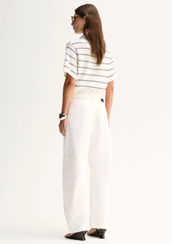 Elka - Harley Knit Tee -White