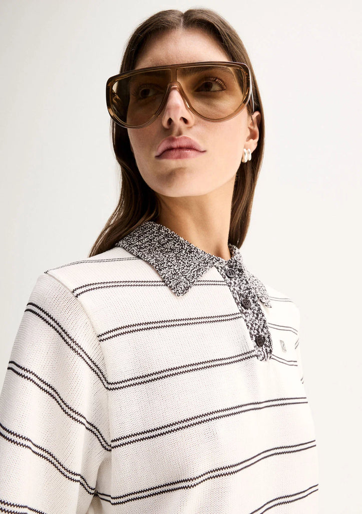 Elka - Harley Knit Tee -White
