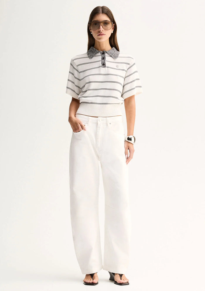Elka - Harley Knit Tee -White