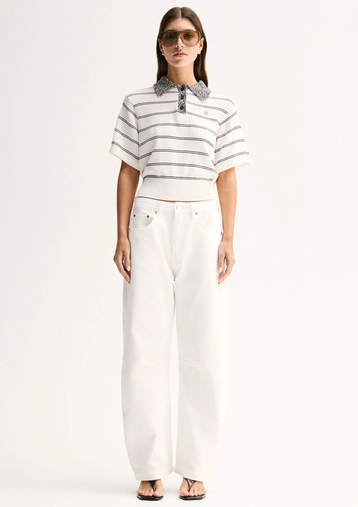 Elka - Harley Knit Tee -White
