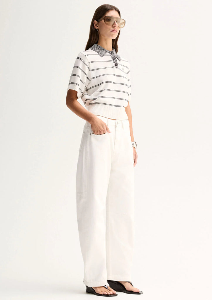 Elka - Harley Knit Tee -White