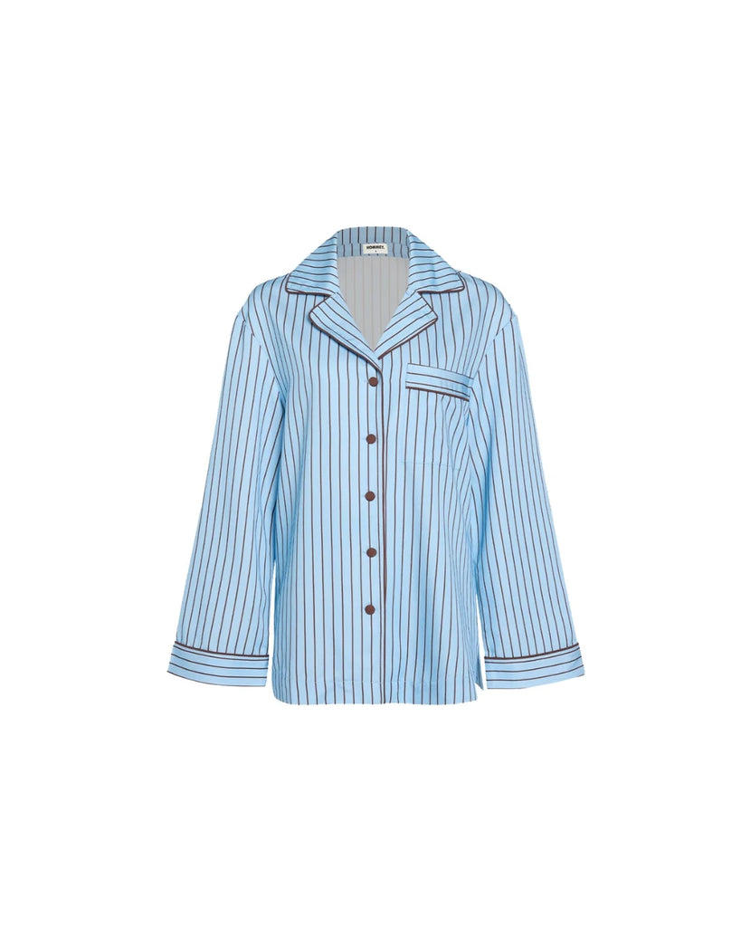 Hommey - Long Sleeve Shirt - Iced Chocolate Stripes