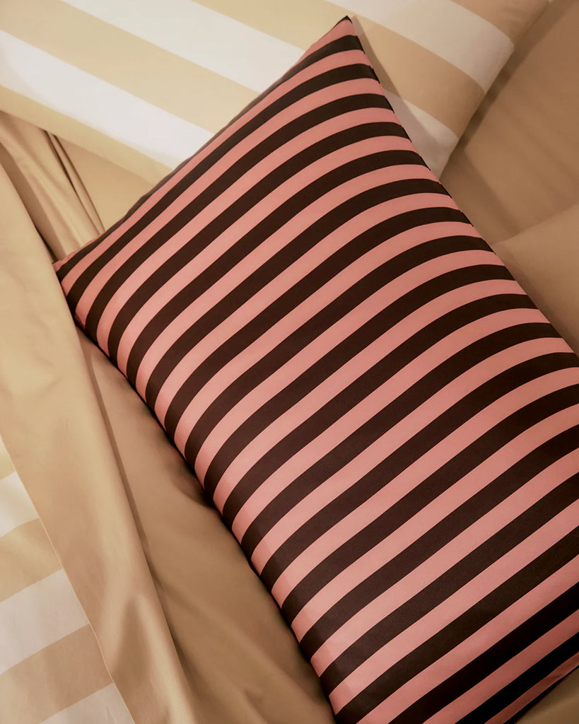 Hommey - Silk Pillowcase - Rocky Road Stripes (Online Only)