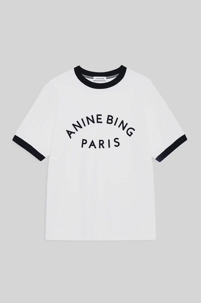 ANINE BING- JAYLIN TEE PARIS - IVORY