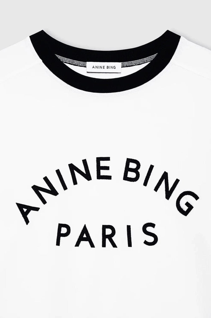 ANINE BING- JAYLIN TEE PARIS - IVORY