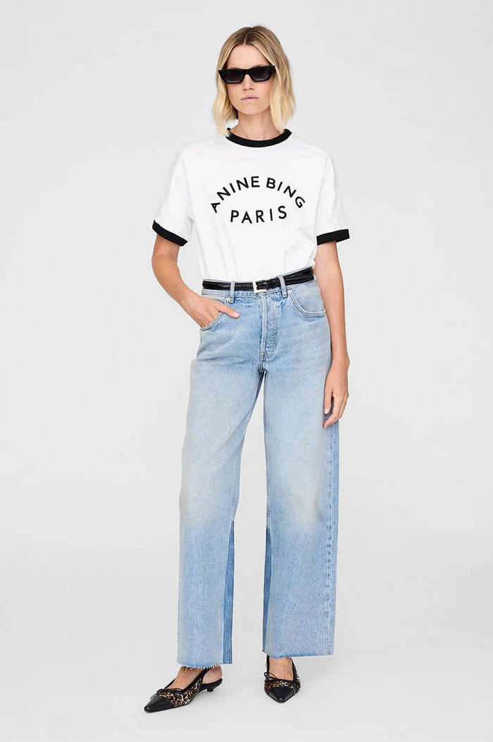 ANINE BING- JAYLIN TEE PARIS - IVORY