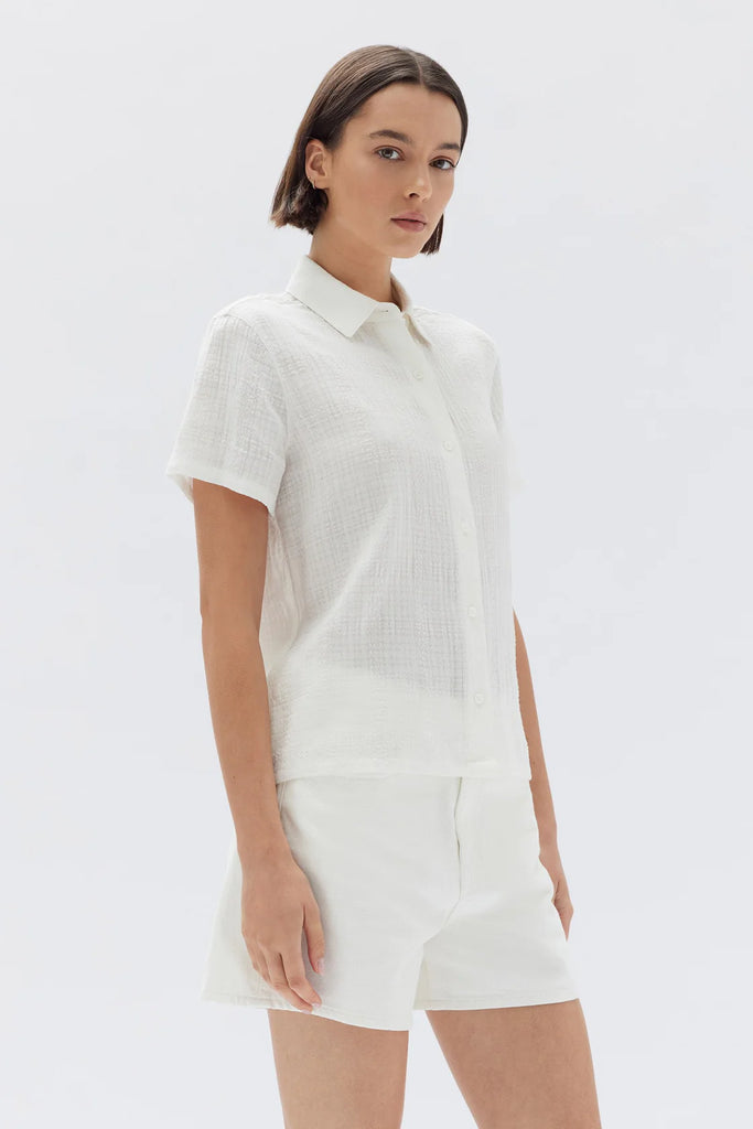 Assembly - Calliope Short Sleeve Shirt - White