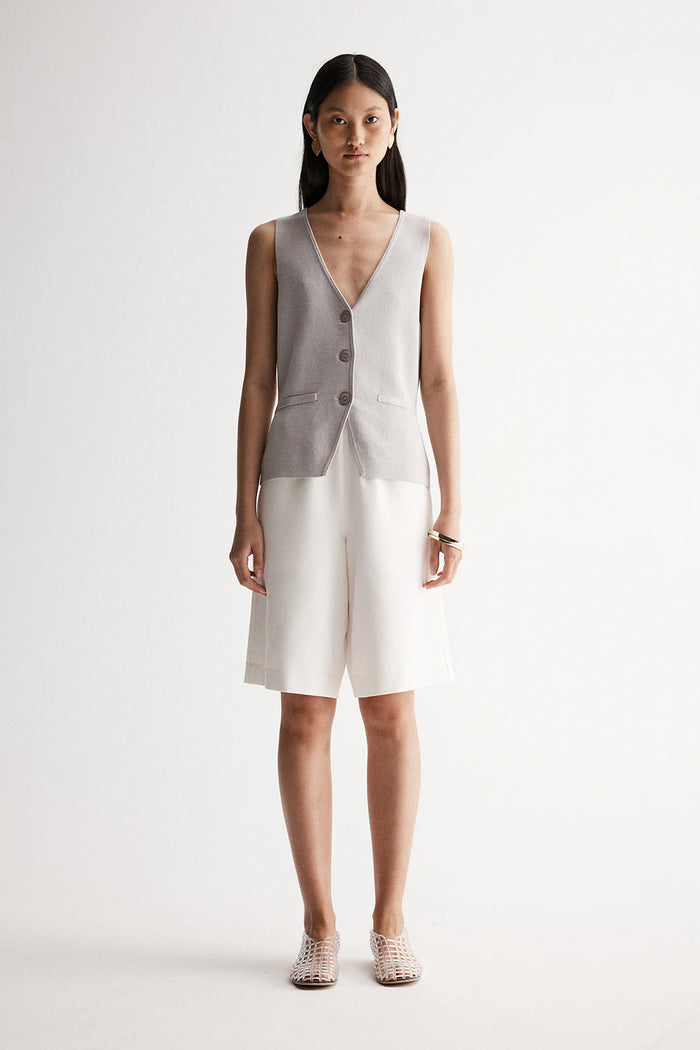 Elka - Quincey Knit Vest - Stone