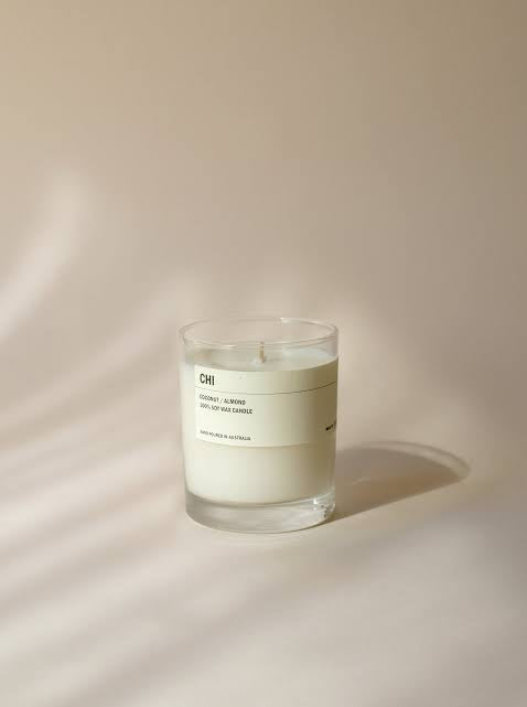 Posie - Chi: Coconut / Almond CLEAR CANDLE 300G