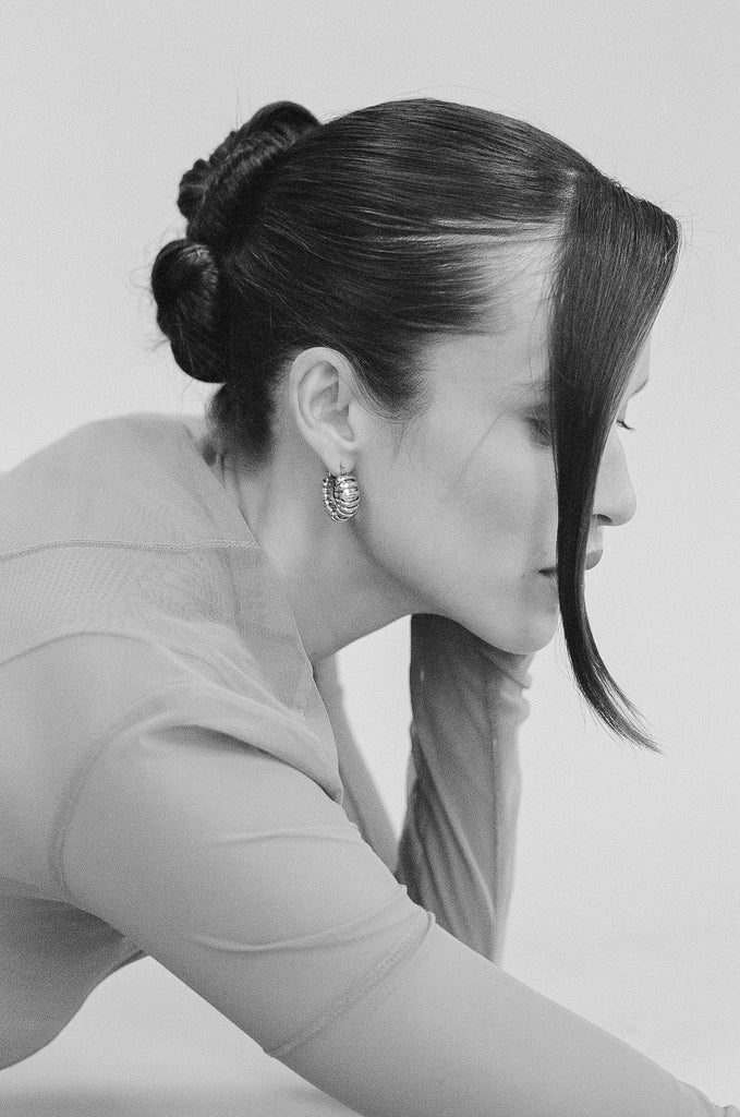 Porter - Turtle Hoops - Silver
