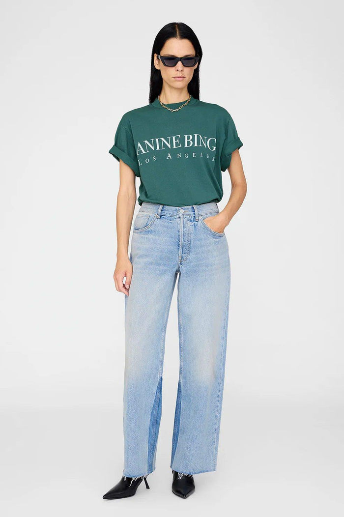 Anine Bing - ASHTON TEE LOS ANGELES - DARK TEAL