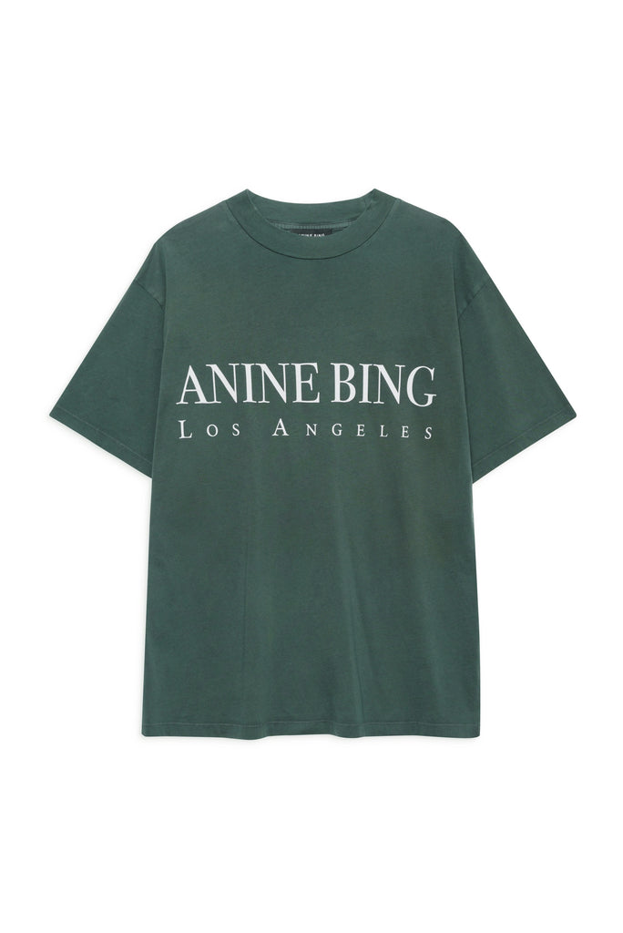 Anine Bing - ASHTON TEE LOS ANGELES - DARK TEAL