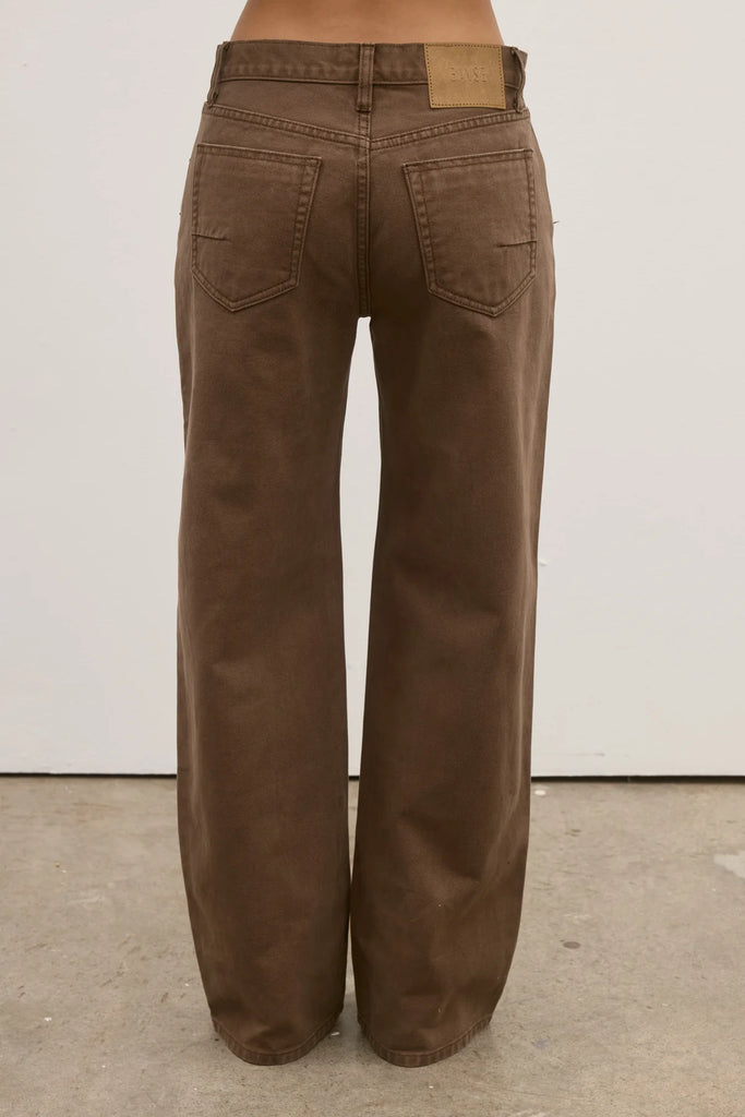 Bayse - Avery Mid Rise Denim Jean - Chocolate