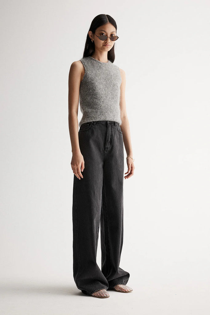 Elka - Abigail Knit Tank - Grey Marle