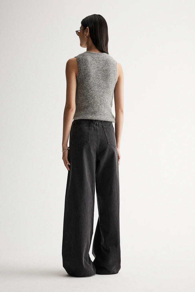 Elka - Abigail Knit Tank - Grey Marle
