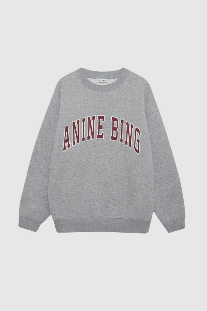 Anine Bing- Spencer Sweatshirt- Heather Grey