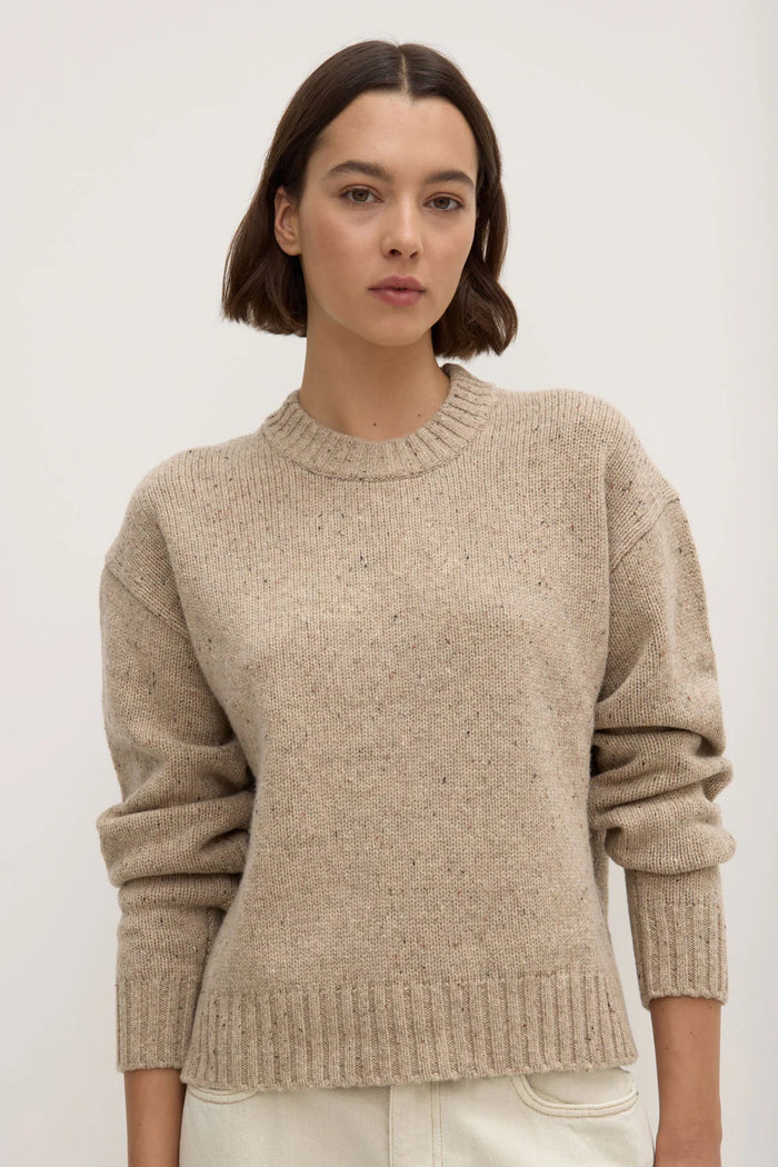 Assembly - Beau WOol Merino Knit - Stone Marle