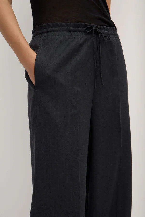 Assembly - Clara Wool Pant - Charcoal