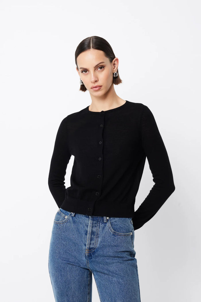 Mossman - Maine Cardigan - Black