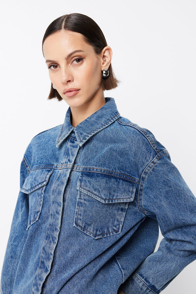 Mossman -Bexley Shirt - Dark Blue