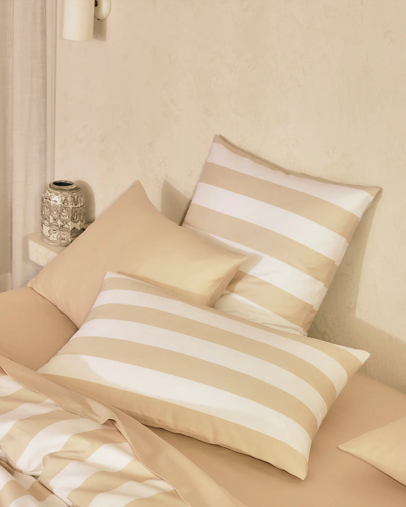 Hommey - European Pillowcase - Biscotti Stripes (Online Only)