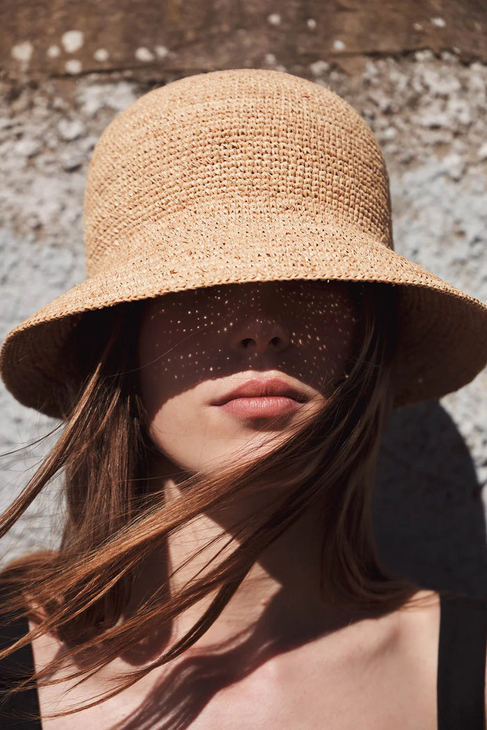 Assembly Label - Raffia Bucket Hat - Natural